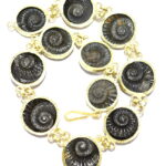 Sudarshan Shaligram Mala In Panchdhatu - 11 Pc