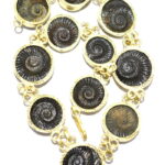 Sudarshan Shaligram Mala In Panchdhatu - 11 Pc