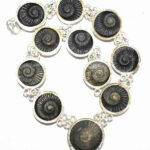 Sudarshan Shaligram Mala In Silver - 11 Pc