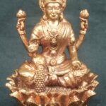Goddess Laxmi In Pure Solid Copper - 3 Inches