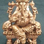 Lord Ganesha Idol In Pure Solid Copper - 2.5 Inches