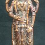 GuruVayuRappan Idol in Pure Solid Copper - 4 inches