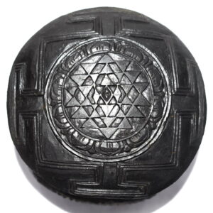 Shree Yantra on Natural Shaligrams