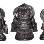JaganNath,Balabhadra and Subhadra Murti on Golden Sudarshan Shaligram