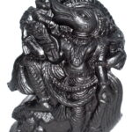 Laxmi Varaha Murti On Golden Sudarshan Shaligram