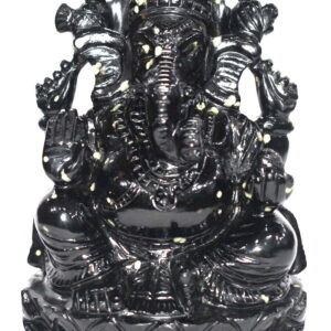 Ganesha (Snowflake Obsidian)