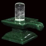 Sphatik Shivalingam With in Green Jade Yoni Base - 815 gms