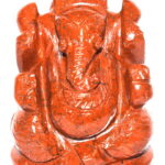 Ganesha In Red Jasper - 158 gms