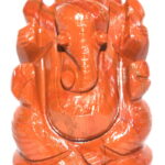 Ganesha In Red Jasper - 111 gms