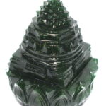 Green Jade Shree Yantra on Lotus - 151 gms