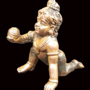Bal Krishna Idol / Laddo Gopal Idol In Pure Solid Copper