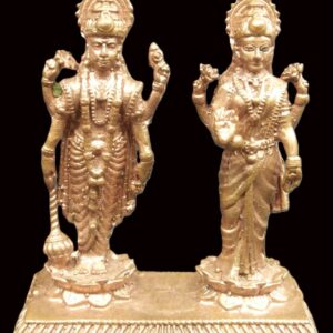 Laxmi Narayan Idol in Pure Copper - 2 inches