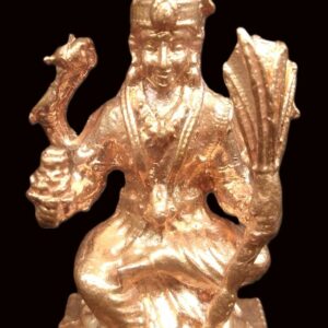 Goddess Lalita Devi Idol In Pure Solid Copper - 1.50 inches