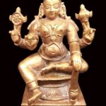 Lord Vishnu Idol In Copper - 4 Inches
