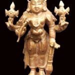 Lord Vishnu / Narayan Idol in Pure Copper - 3.20 inches
