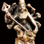 Durga Idol In Pure Solid Copper - 2.5 inches