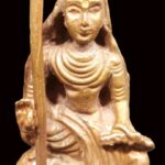Shankaracharya Idol In Pure Solid Copper - 2 inches
