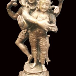 Lord Shiva With Goddess Parvati in Pure Solid Copper - 6 inches