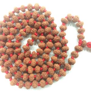 9 Mukhi Rudraksha Mala - 7 MM - 108+1 Beads