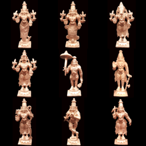 Dashavatar Idols In Pure Copper - 3 inches