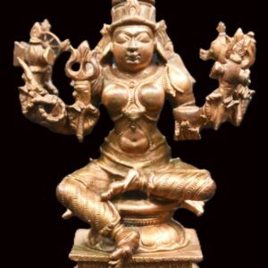 Goddess Shakti - Parvati Idol in Pure Solid Copper - 4.5 inches