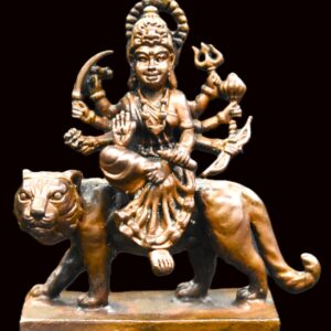 Durga Idol In Pure Solid Copper - 3 inches