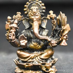 Maha Ganapati Idol In Pure Solid Copper - 2 inches