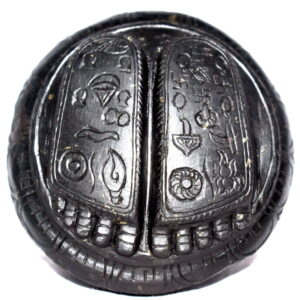 Lord Rama Charan Paduka on Natural Golden Ram Baan Shaligram