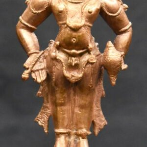 Lord Panduranga / Vitthal Idol In Pure Solid Copper - 5.5 inches