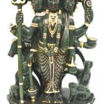 Dattatreya Idol In Columbian Green Jade