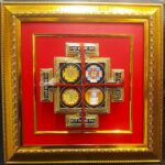 Sampoorn MahaLaxmi Yantra Chowki with in Frame